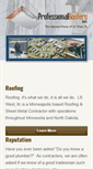 Mobile Screenshot of professionalroofers.net